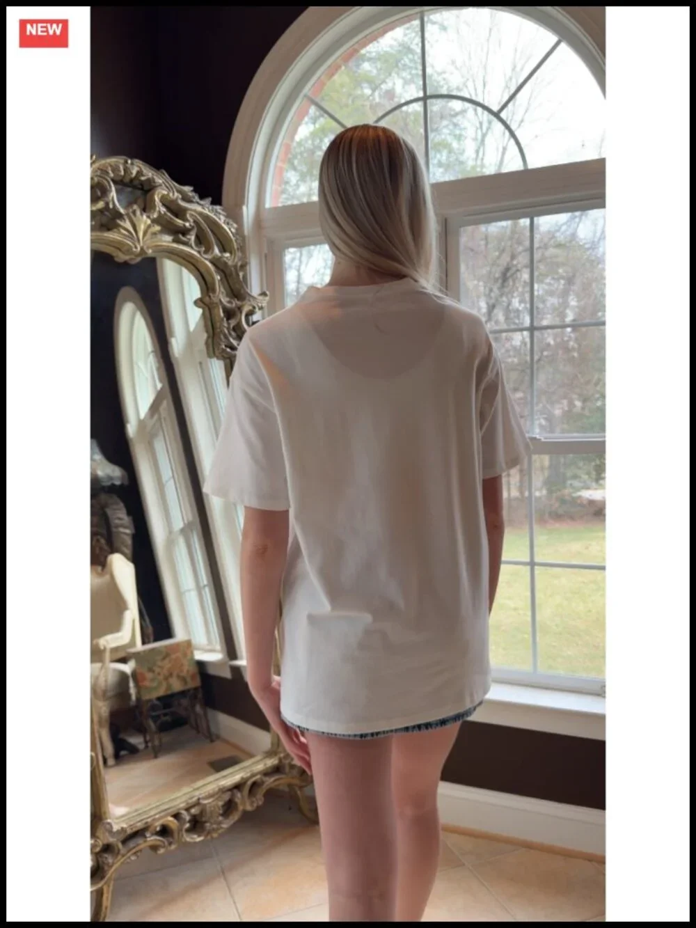 Embroidered Princess Shirt Women Oversized Cotton Blend Casual T-Shirt